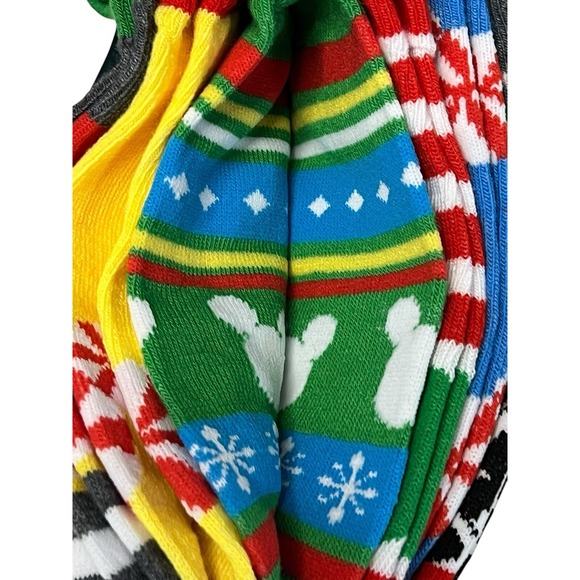 Disney Mickey & Minnie Mouse No Show Women's Socks 6 Pair Pack Shoe Size 4-10 - Picture 14 of 16